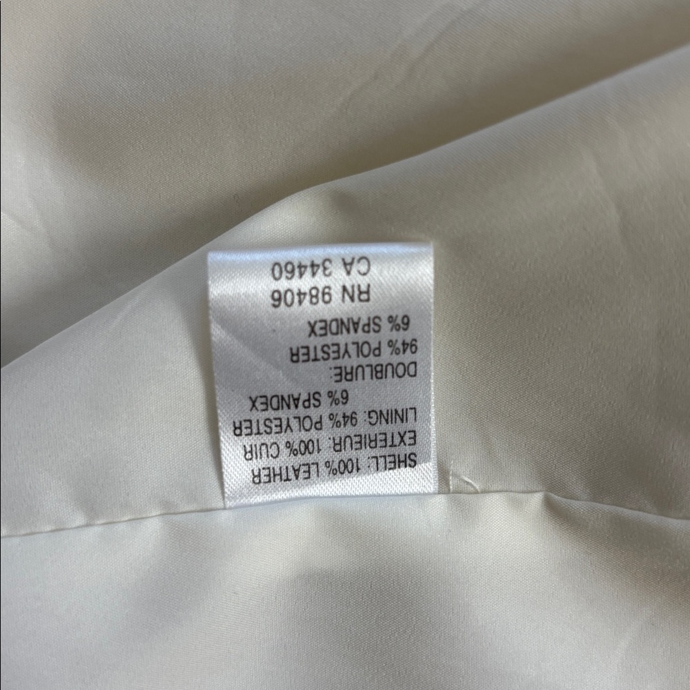 Theory white leather coat - Picture 10 of 12